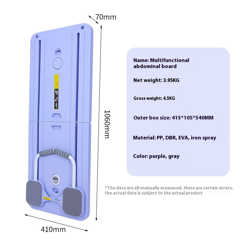 6 in 1 Multi-Functional Supine Board, Firm Abs Abdominal Muscle Flat Support Fitness Equipment